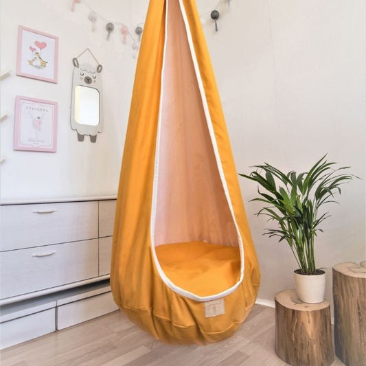 Kambario sūpynės vaikams KOKONAS - Geltonas