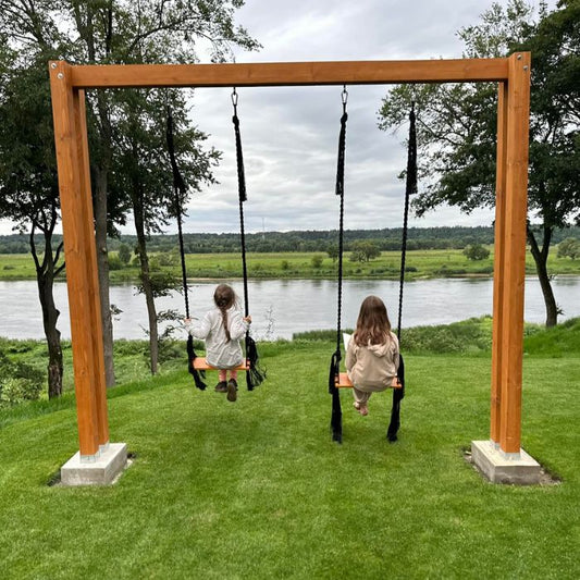 Medinis sūpynių rėmas