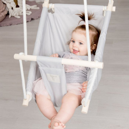 Sūpynės gultukas KŪDIKIAMS - Sidabrinės