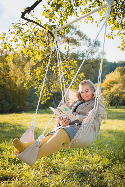 Sėdimas HAMAKAS - smėlinis - Supuosi