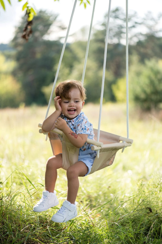 Sūpynės VAIKAMS - šviesus smėlis - Supuosi